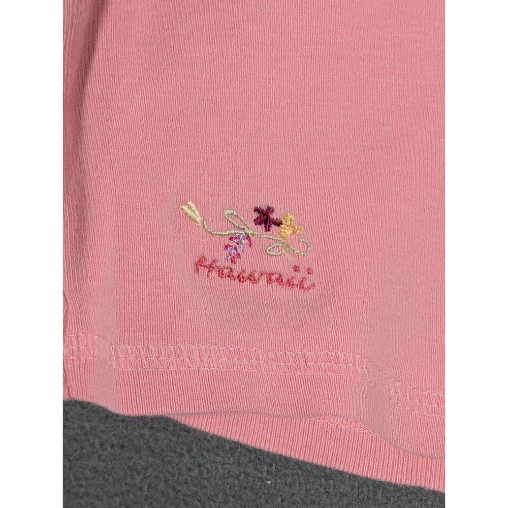 Vintage Crazy Shirts Hawaii '64 Womens XL Short Sleeve Pink Embroidered - Picture 7 of 10